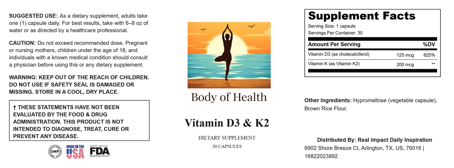Vitamin D3 K2 Capsules image 5