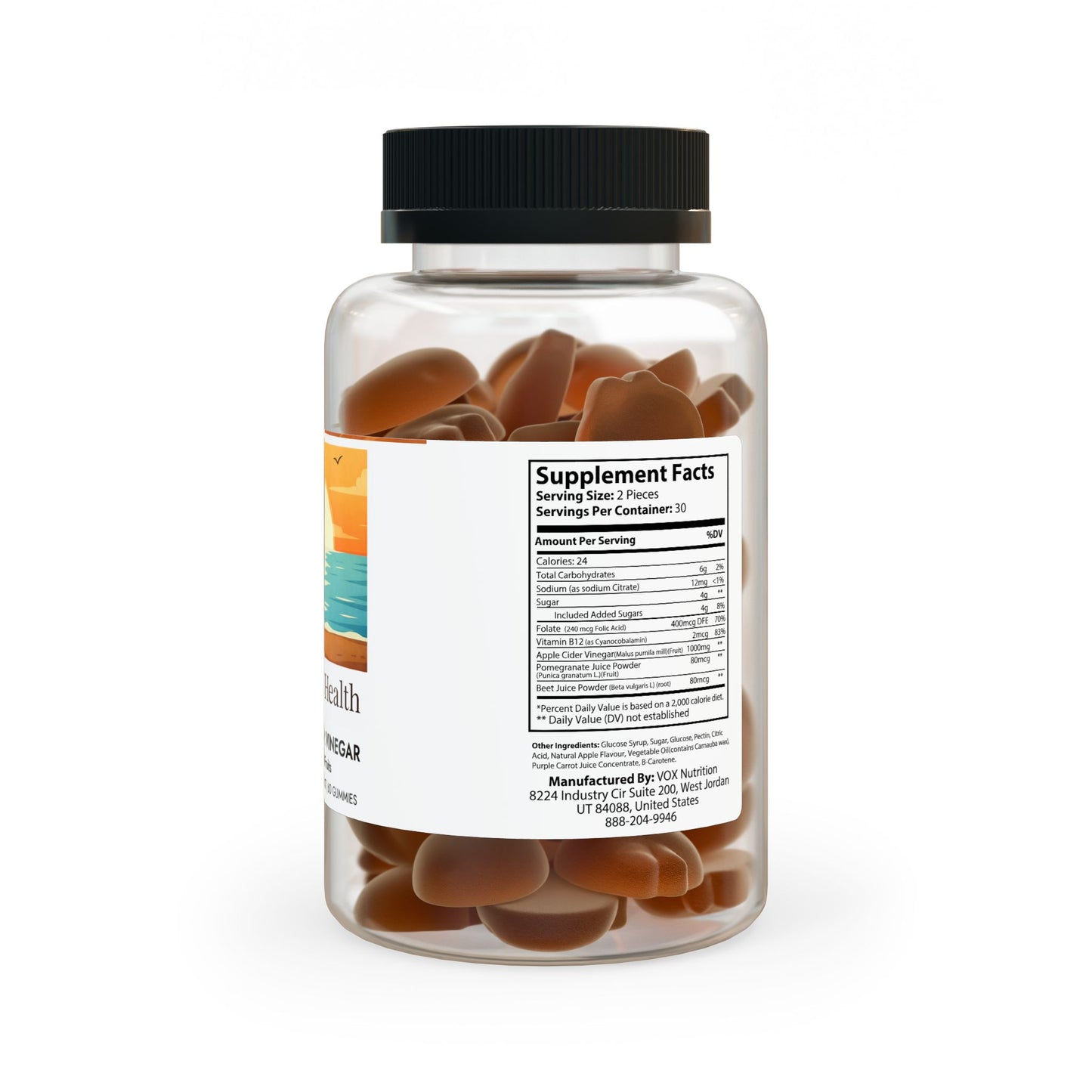 Apple Cider Vinegar Gummies (60 Gummies)