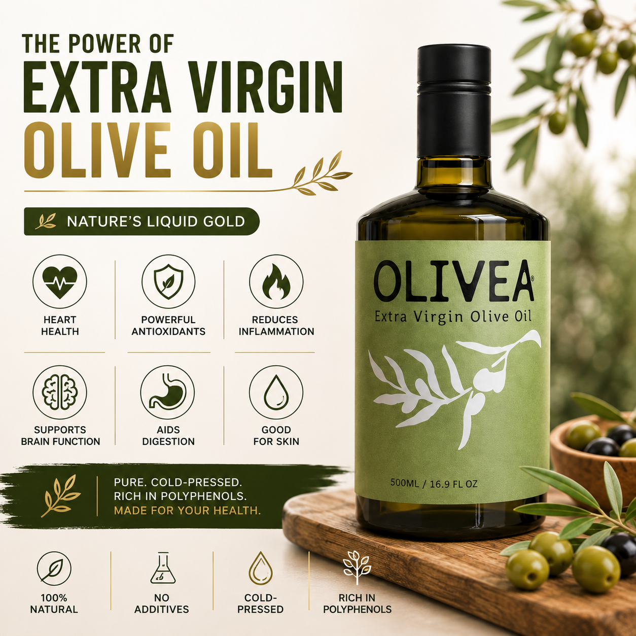 High Phenolic Extra Virgin Olive Oil - NEW 2025-26 HARVEST