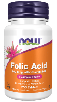 Folic Acid 800 mcg with Vitamin B-12 Tablets