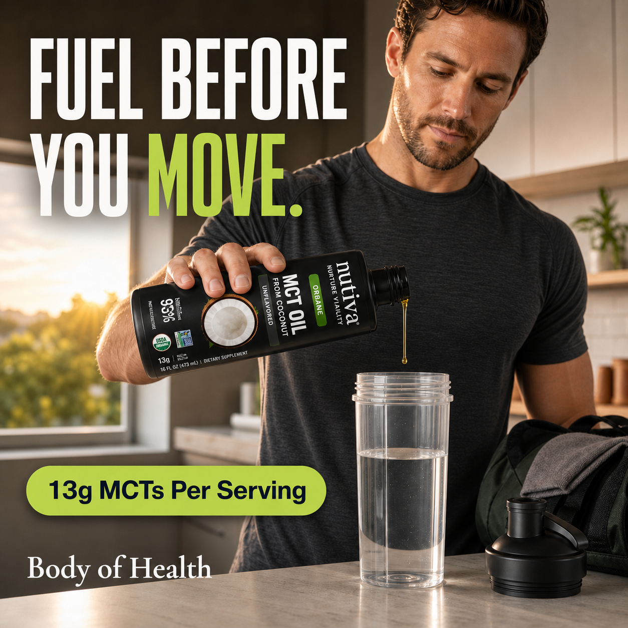 Nutiva Organic MCT Oil - Pure Energy from Coconut