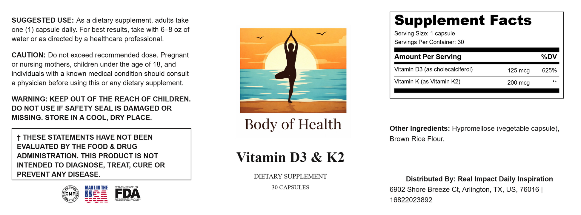 Vitamin D3 K2 Capsules image 5